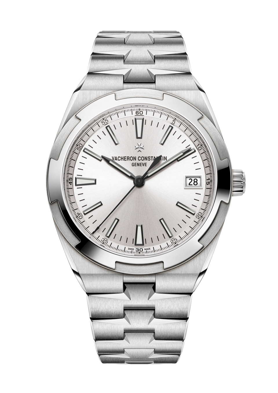 Vacheron Constantin Overseas self-winding 41 mm Silver Dial Stainless Steel Bracelet 4520V/210A-B126