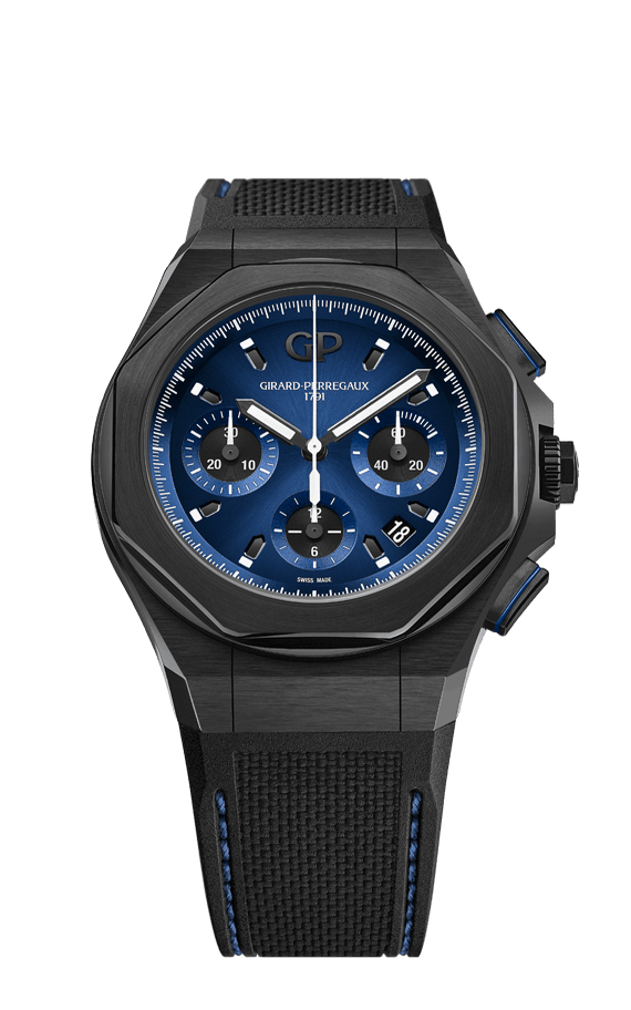 Panerai Luminor Quaranta Steel DLC Luna Rossa 40 mm Blue Dial Stainless Steel Blue Rubber Strap PAM01314