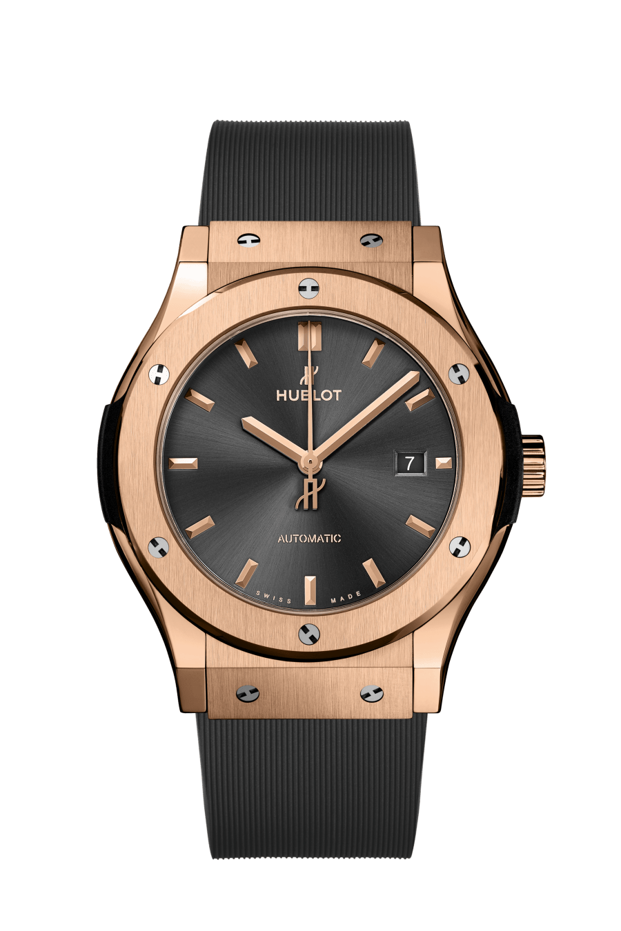 Hublot Classic Fusion Racing Grey King Gold 42 mm Grey Dial Polished 18K King Gold Rubber Strap 542.OX.7081.RX