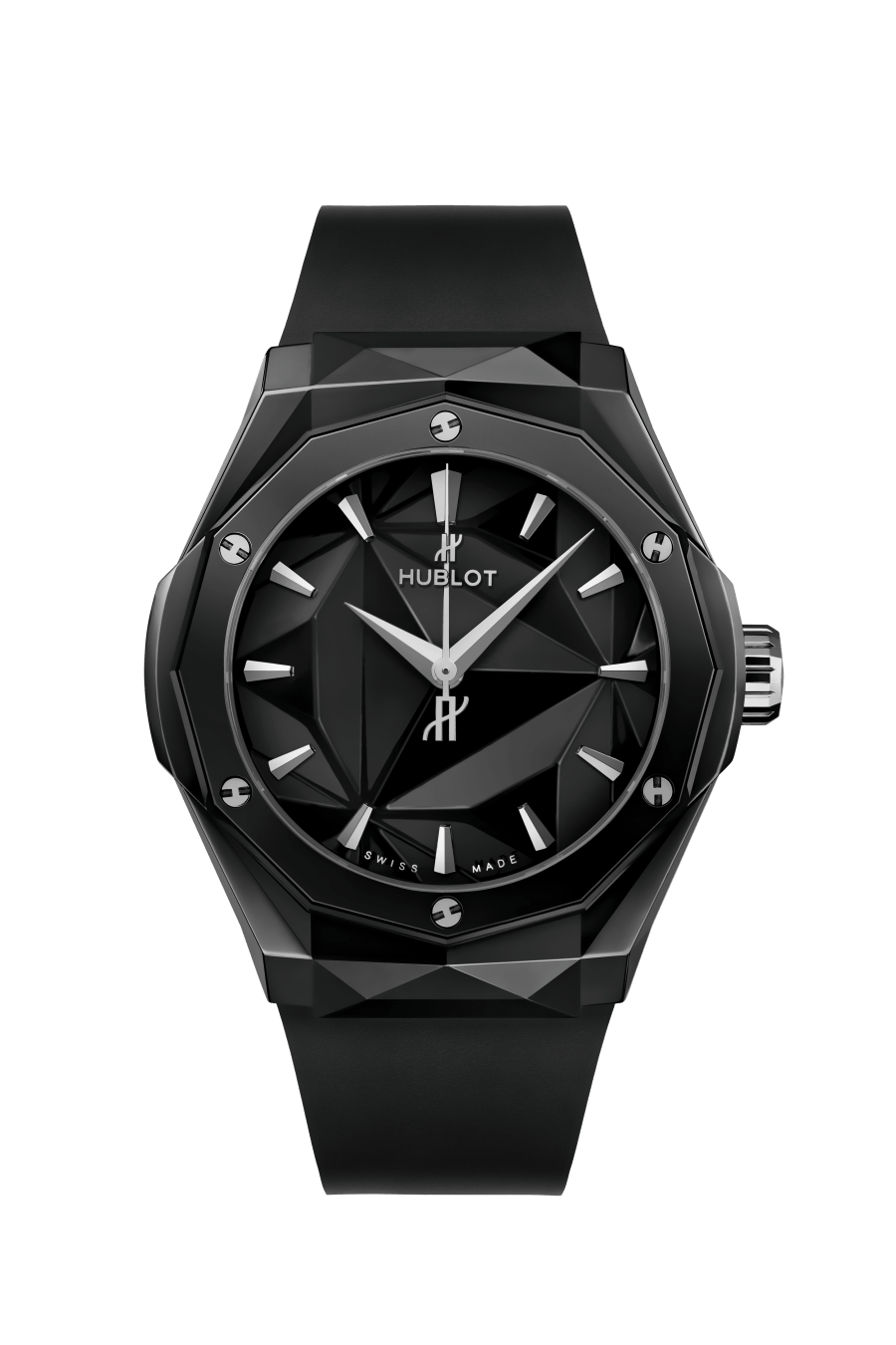 Hublot Classic Fusion Orlinski Black Magic 40 mm Black Dial Polished Black Ceramic Rubber Strap 550.CS.1800.RX.ORL21