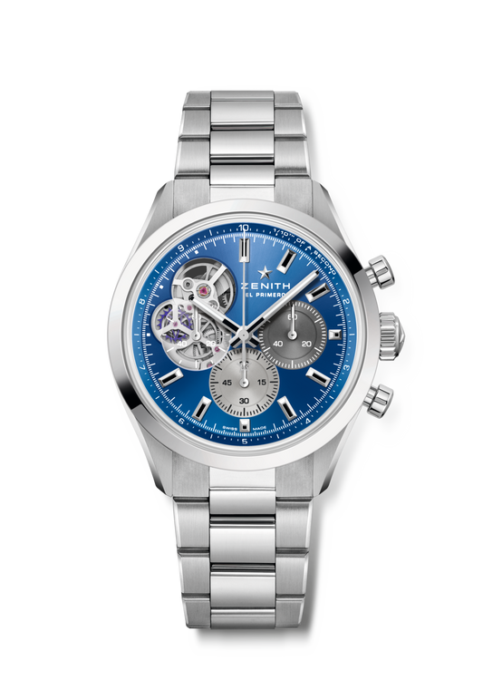 Zenith CHRONOMASTER OPEN 39.5 mm Blue Dial Stainless Steel Bracelet 03.3300.3604/51.M3300