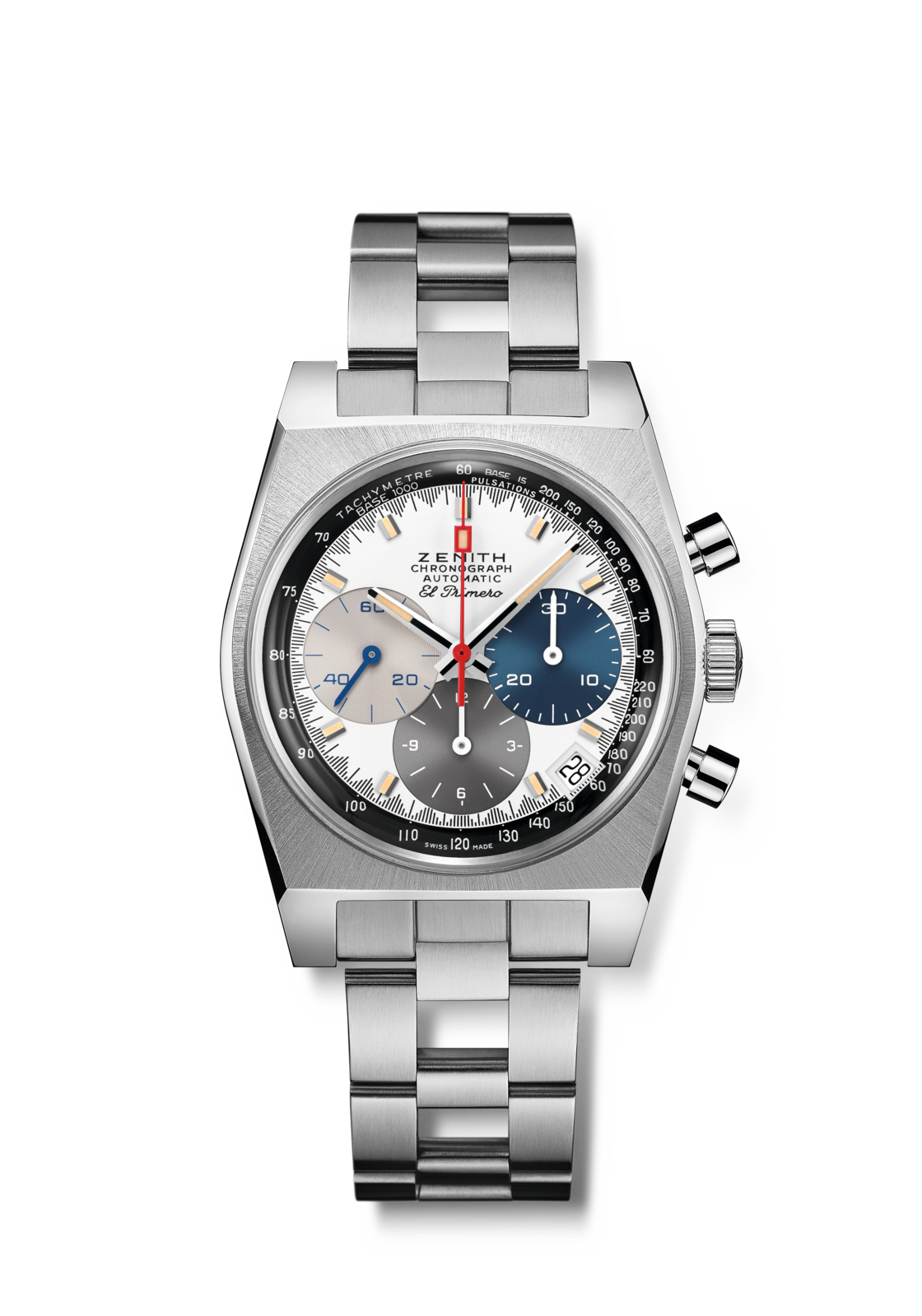 Zenith CHRONOMASTER REVIVAL EL PRIMERO A3817 37 mm White Dial Stainless Steel Bracelet 03.A384.400/3817.M3817