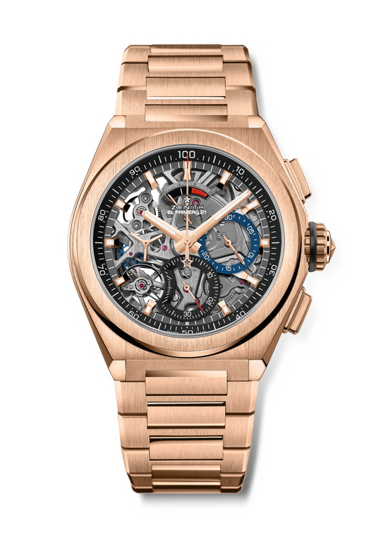 Zenith DEFY 21 44 mm Dark Grey Dial 18k Rose Gold Bracelet 18.9000.9004/71.M9000