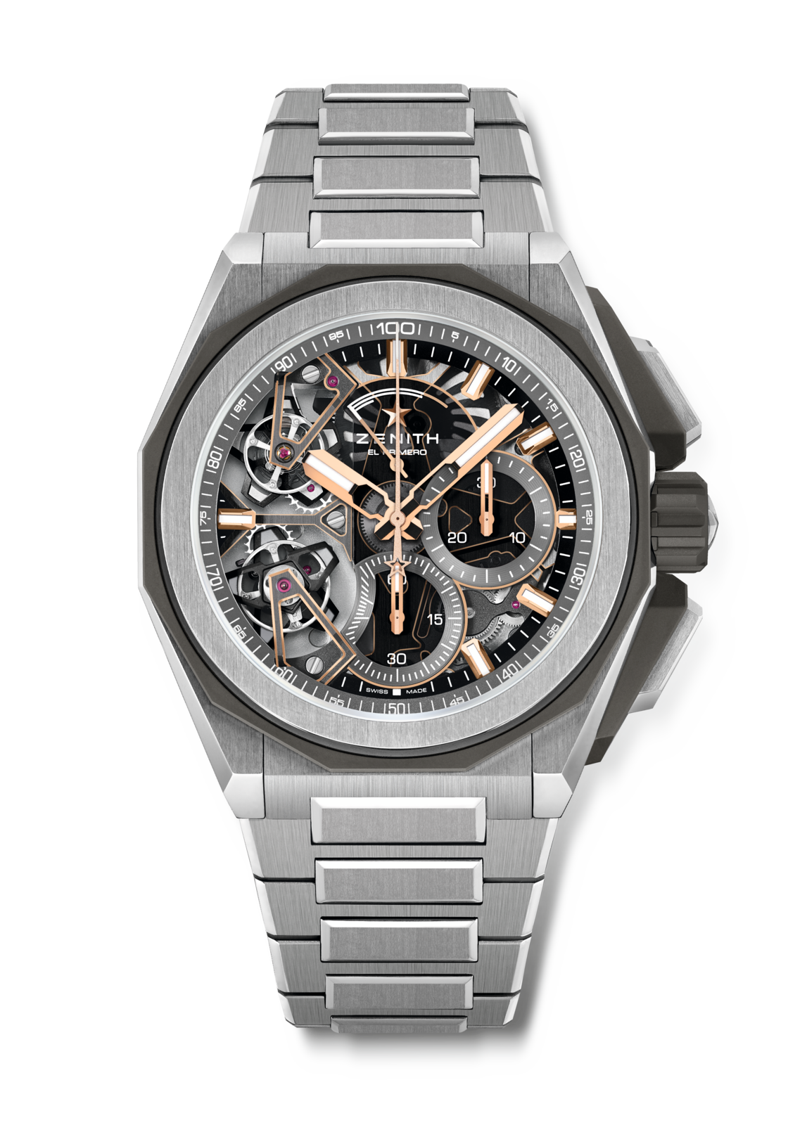 Zenith DEFY EXTREME DOUBLE TOURBILLON 45 mm Black Dial Brushed Titanium Bracelet 95.9100.9020/78.I001