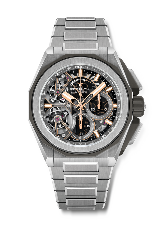 Zenith DEFY EXTREME DOUBLE TOURBILLON 45 mm Black Dial Brushed Titanium Bracelet 95.9100.9020/78.I001