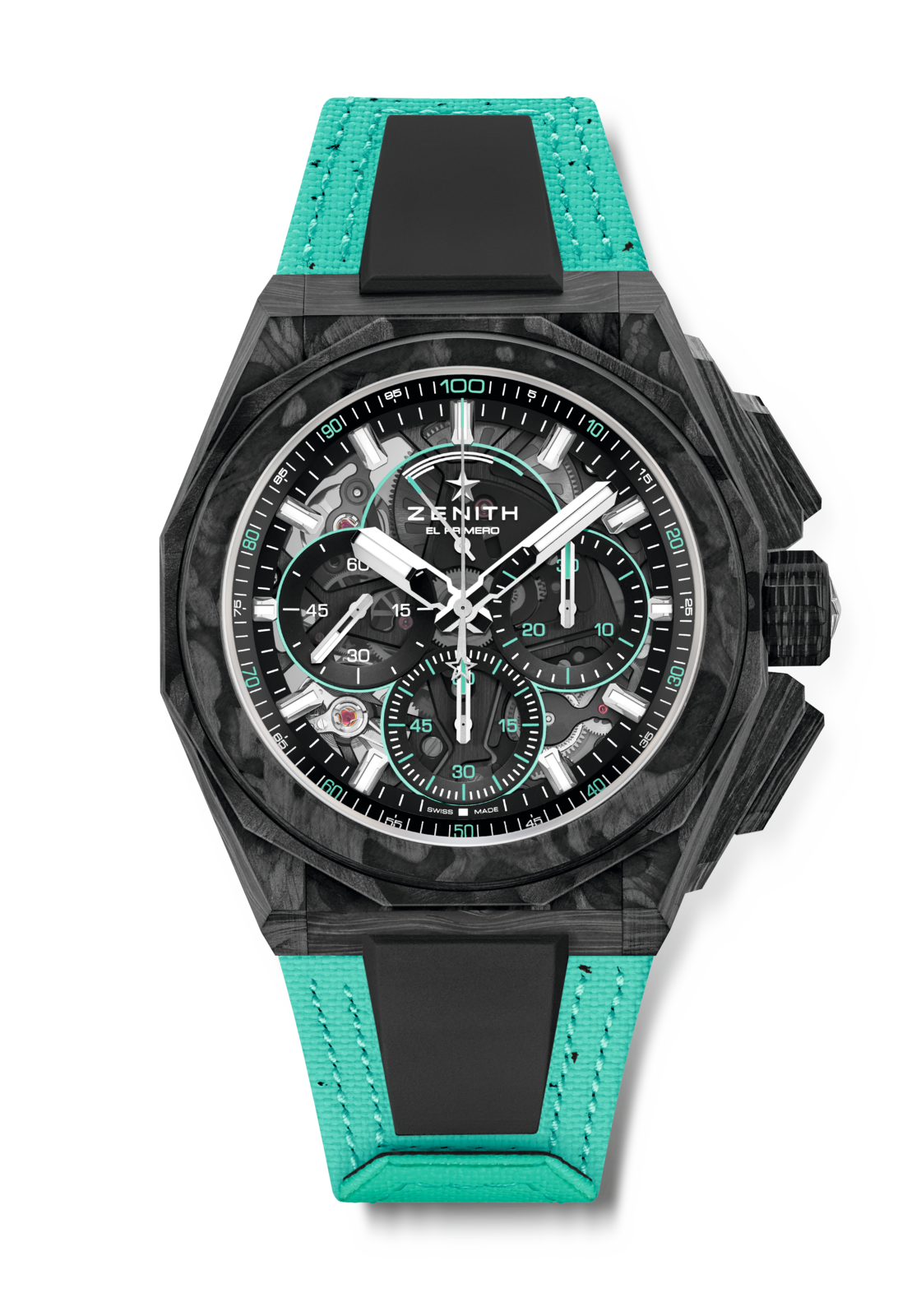 Zenith DEFY Extreme E Second Edition 45 mm Black Dial Carbon Velcro Strap 10.9101.9004/60.I310