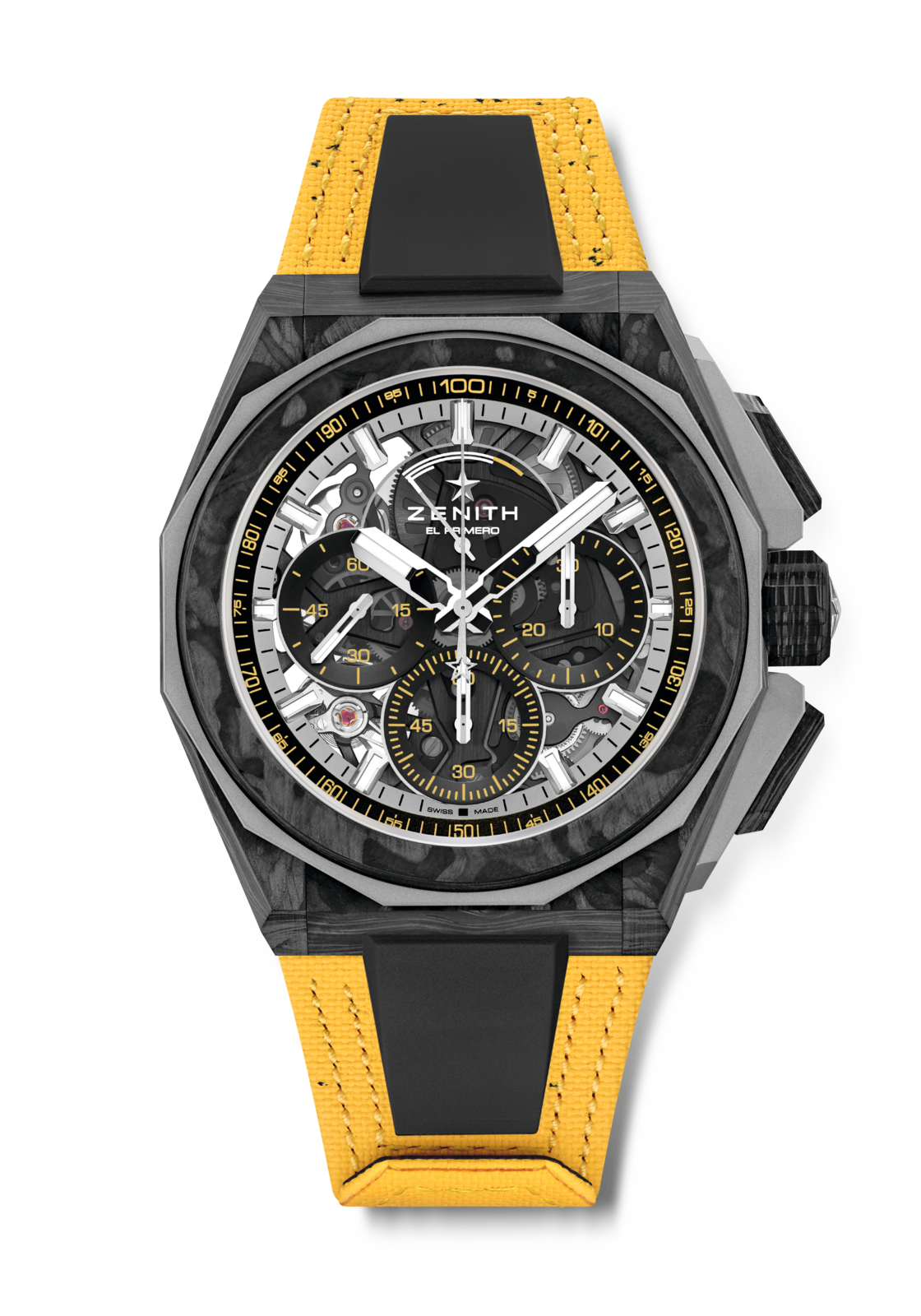 Zenith DEFY Extreme E Desert X Prix 45 mm Silver Dial Carbon & Microblasted Titanium Velcro Strap 10.9100.9004-1/23.I303