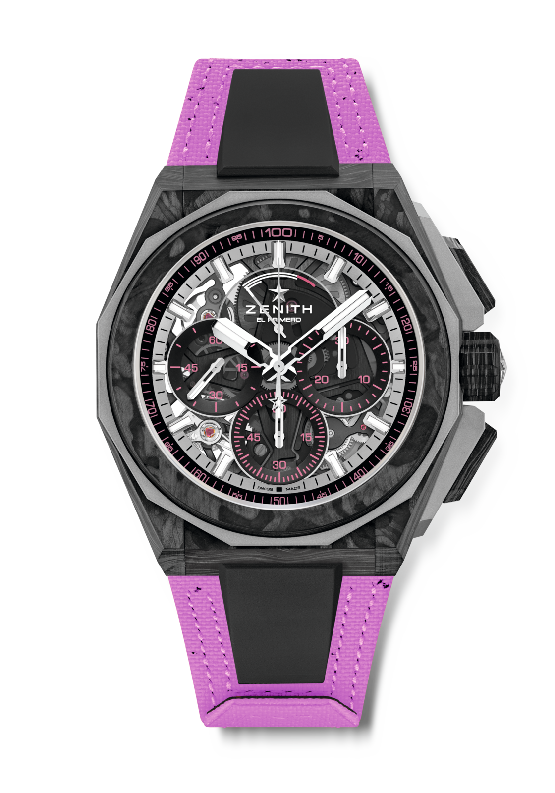 Zenith DEFY Extreme E Energy X Prix 45 mm Silver Dial Carbon & Microblasted Titanium Velcro Strap 10.9100.9004-2/24.I301