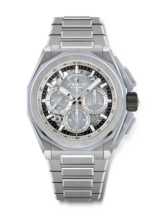 Zenith DEFY Extreme Glacier 45 mm Silver Dial Brushed Titanium Bracelet 95.9201.9004/25.I001