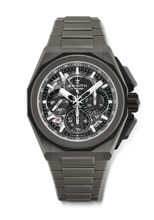 Zenith DEFY EXTREME 45 mm Black Dial Microblasted Titanium Bracelet 97.9100.9004/02.I001