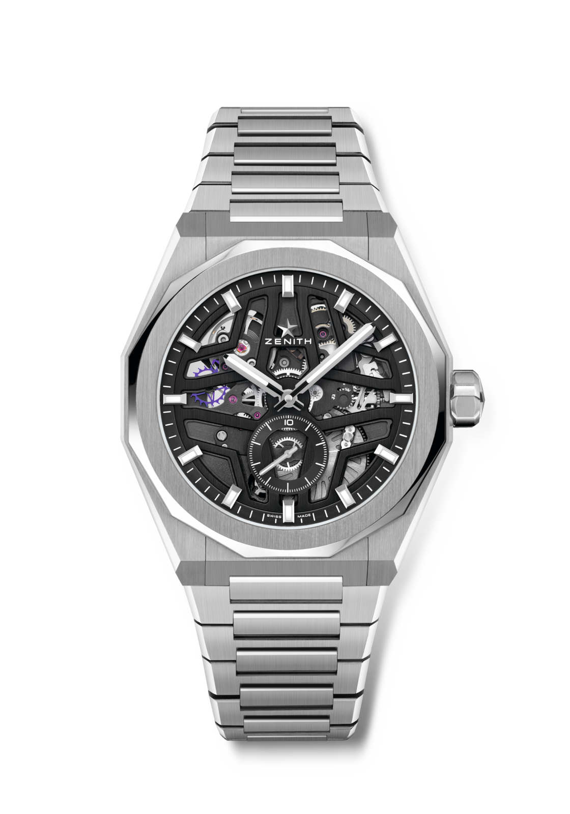 Zenith DEFY Skyline Skeleton 41 mm Black Dial Stainless Steel Bracelet 03.9300.3620/78.I001