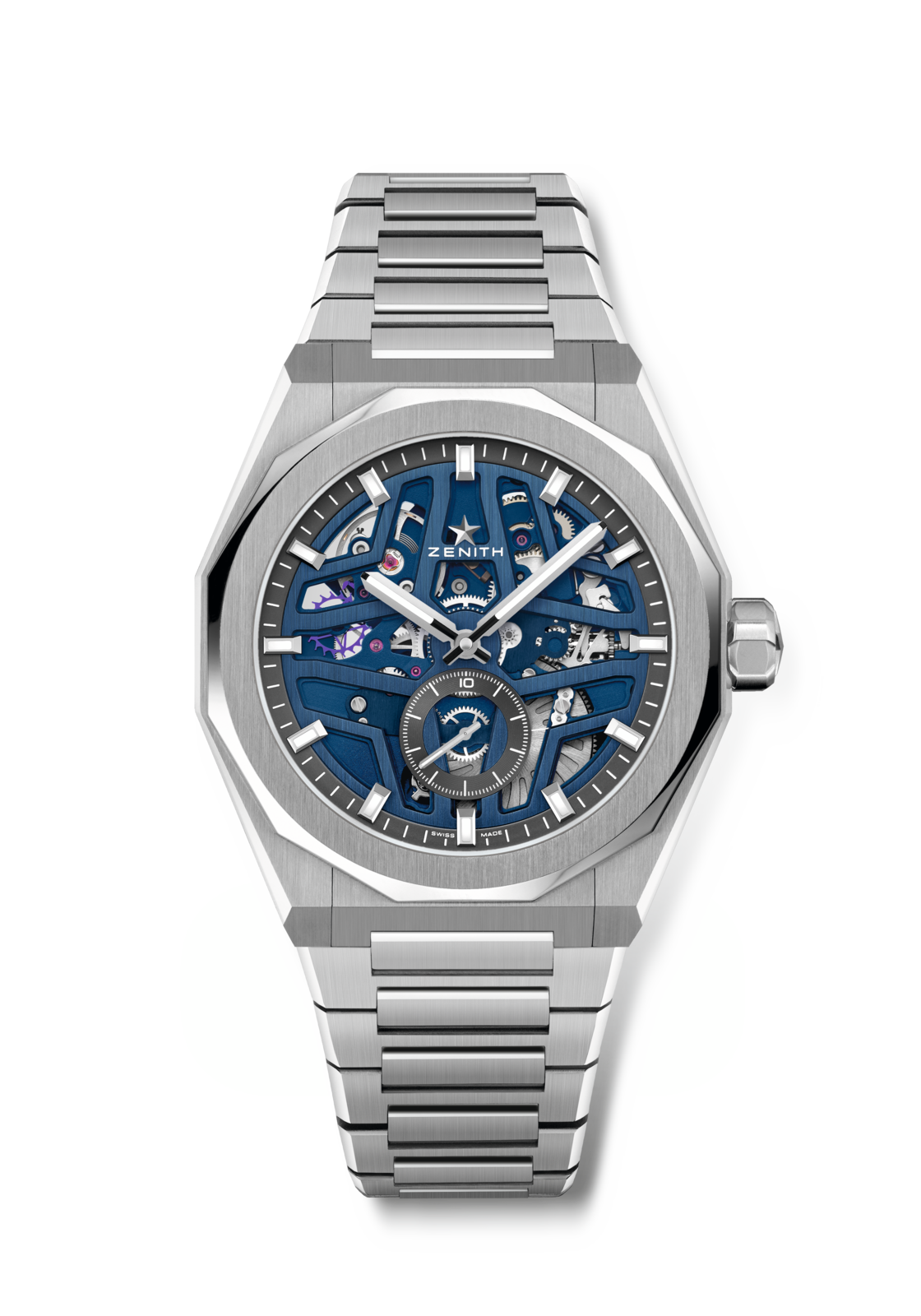 Zenith DEFY Skyline Skeleton 41 mm Blue Dial Stainless Steel Bracelet 03.9300.3620/79.I001