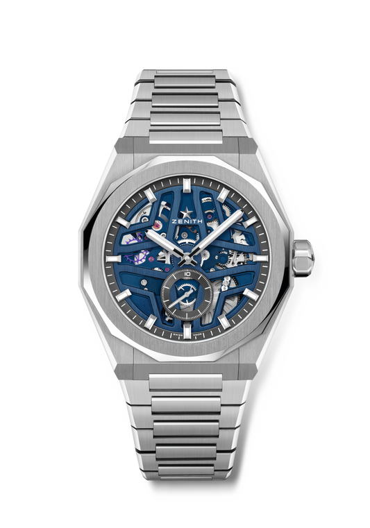 Zenith DEFY Skyline Skeleton 41 mm Blue Dial Stainless Steel Bracelet 03.9300.3620/79.I001