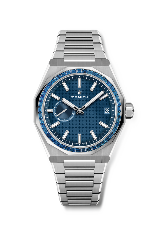 Zenith DEFY Skyline Sapphire 41 mm Blue Dial with Diamonds Stainless Steel Bracelet 16.9300.3620/51.I001