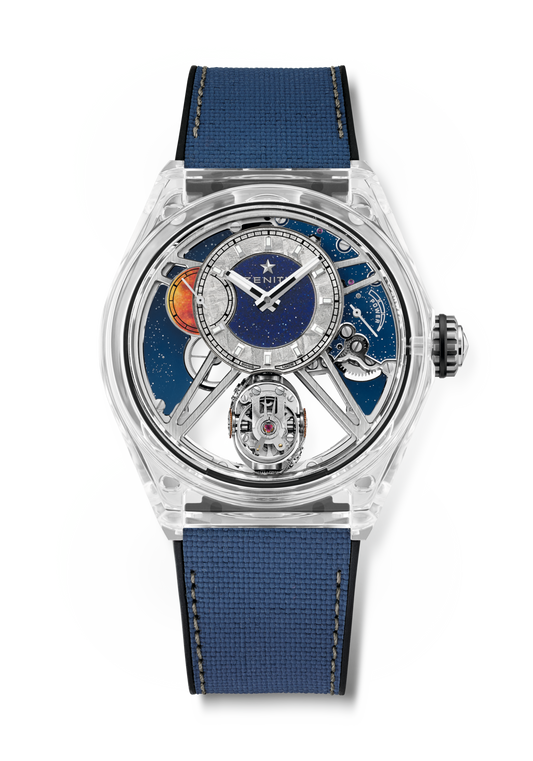 Zenith DEFY ZERO G 46 mm Transparent Dial Sapphire Rubber Strap 04.9000.8812/00.R920