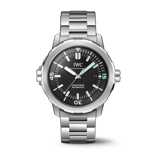 IWC Schaffhausen Aquatimer Automatic 42 mm Black Dial Stainless Steel Stainless Steel Bracelet IW328803