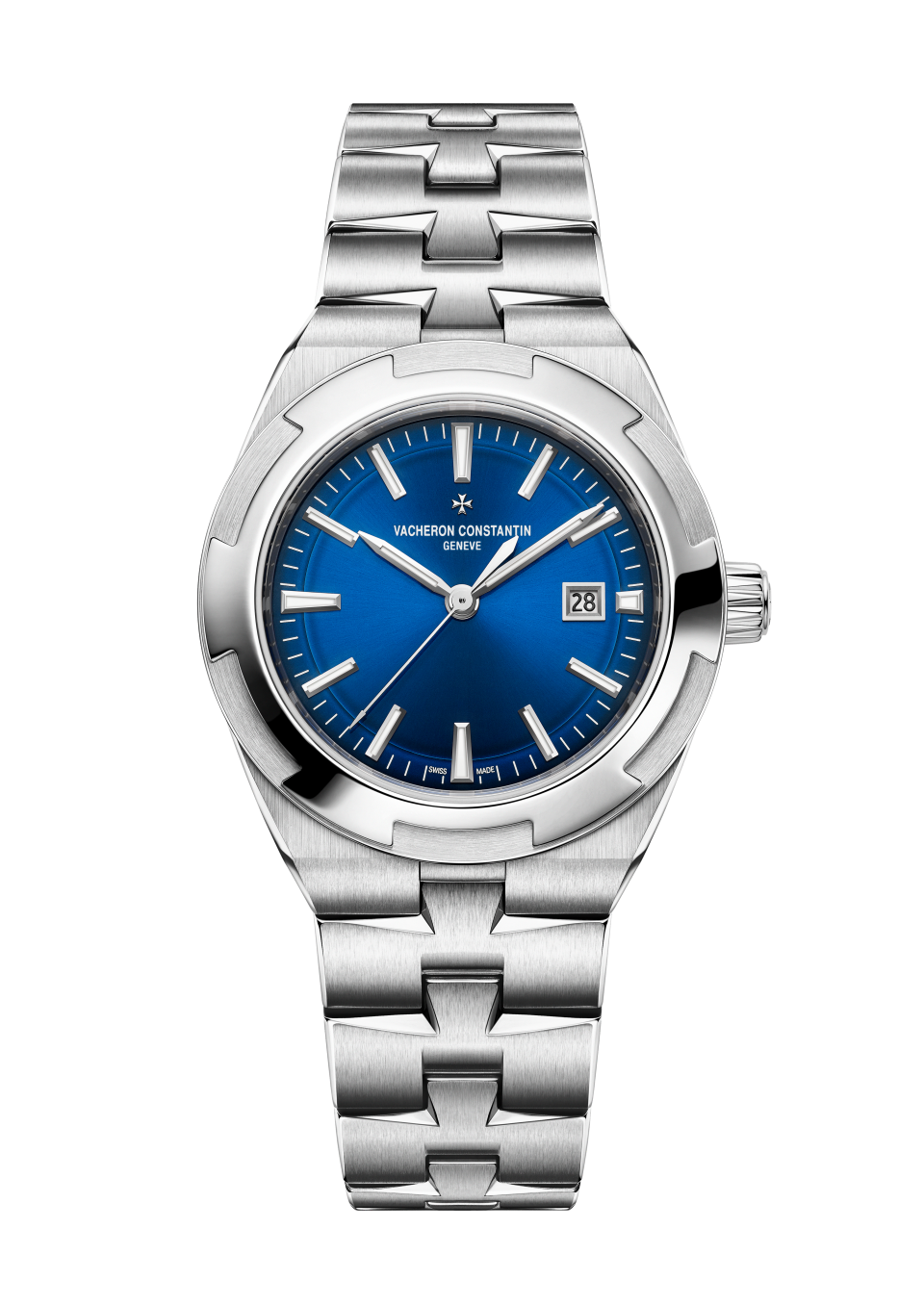 Vacheron Constantin Overseas self-winding 34.5 mm Blue Dial Stainless Steel Bracelet 4600V/200A-B980