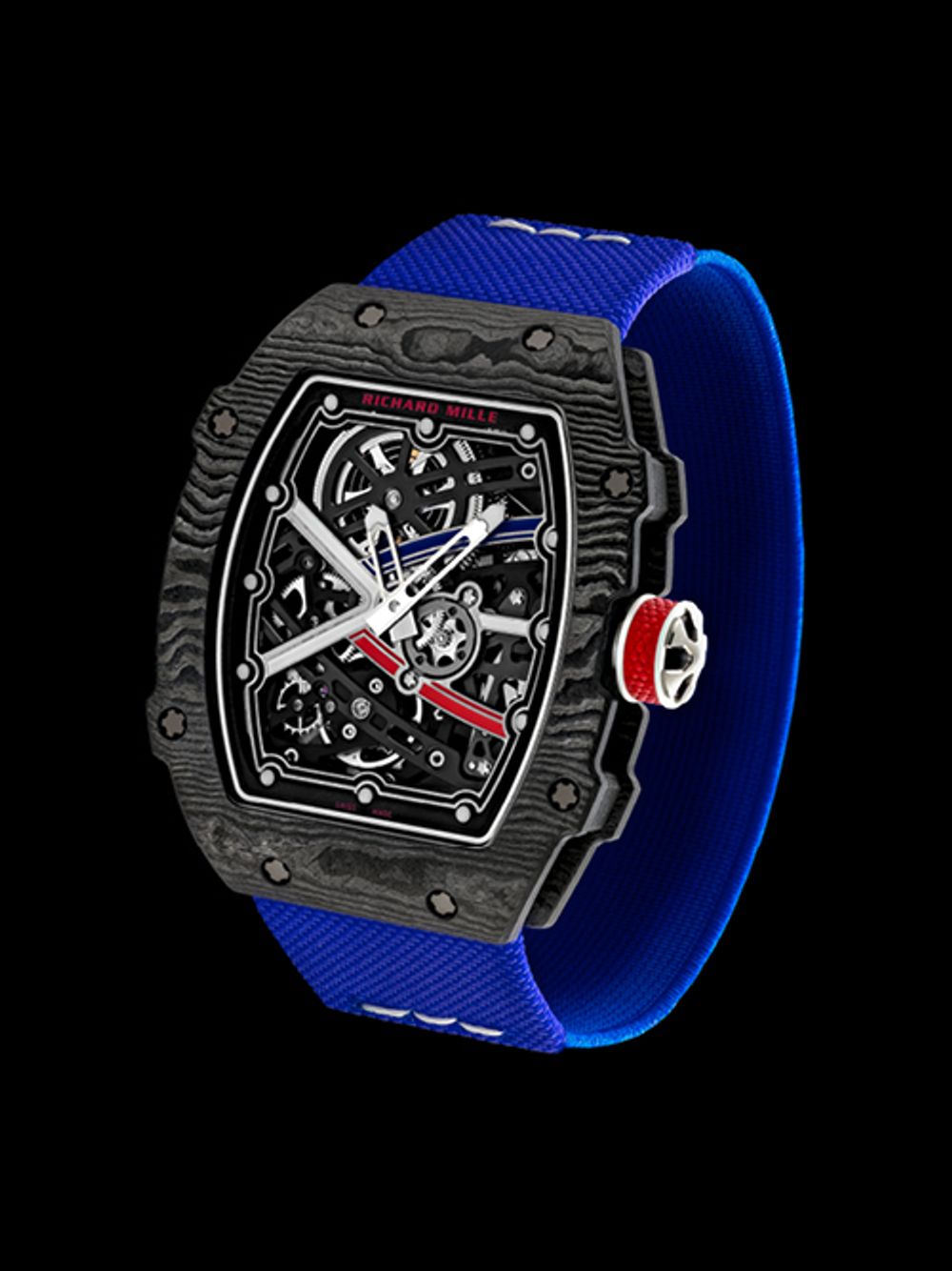 Richard Mille Rm 67-02 Automatic Winding Extra Flat 28 mm Stainless Steel Dial Platinum Strap rm-67-02