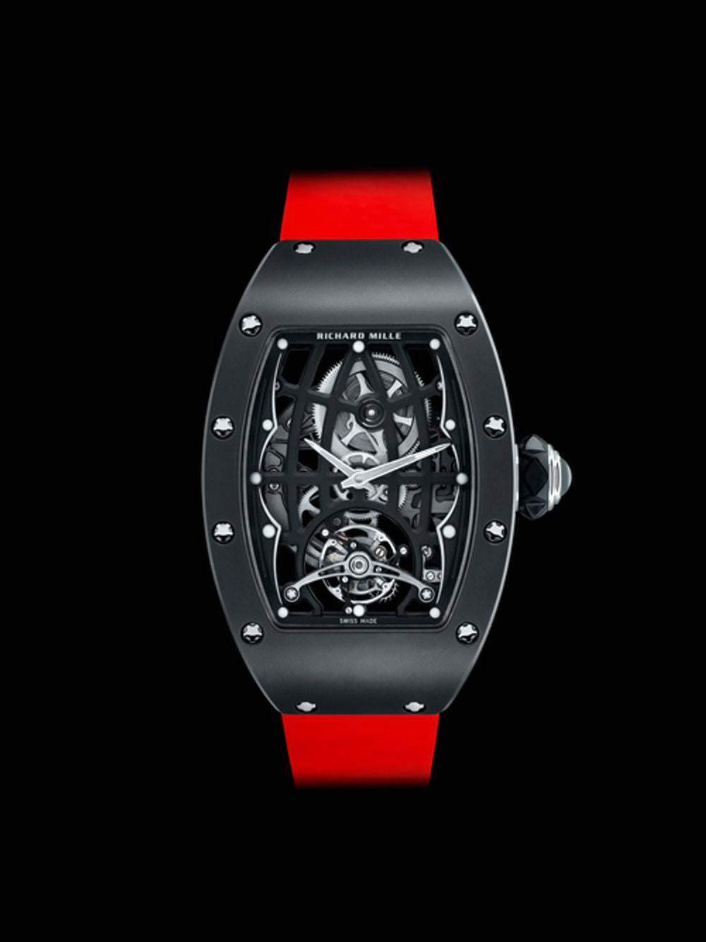 Richard Mille RM 74-01 30 mm Stainless Steel Dial Stainless Steel Alligator Leather Strap rm-74-01