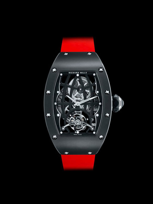 Richard Mille RM 74-01 30 mm Stainless Steel Dial Stainless Steel Alligator Leather Strap rm-74-01