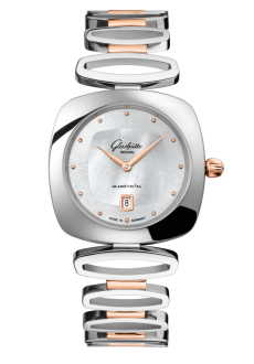 Glashuette Original Pavonina 31 mm Mother-Of-Pearl White Dial Bicolor Bicolor 1-03-01-26-06-14