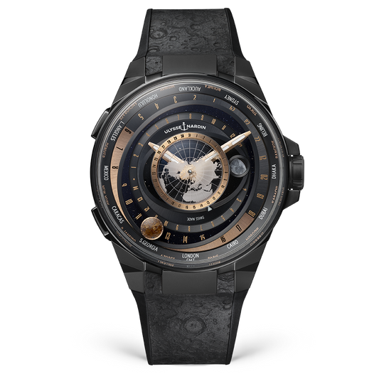 Ulysse Nardin Blast Moonstruck 45 mm Black Dial Titanium & Ceramic Rubber Strap 1063-400-2A/3B