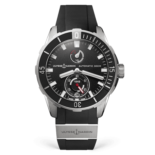 Ulysse Nardin Diver 44 mm Black Dial Titanium Rubber Strap 1183-170-3/92