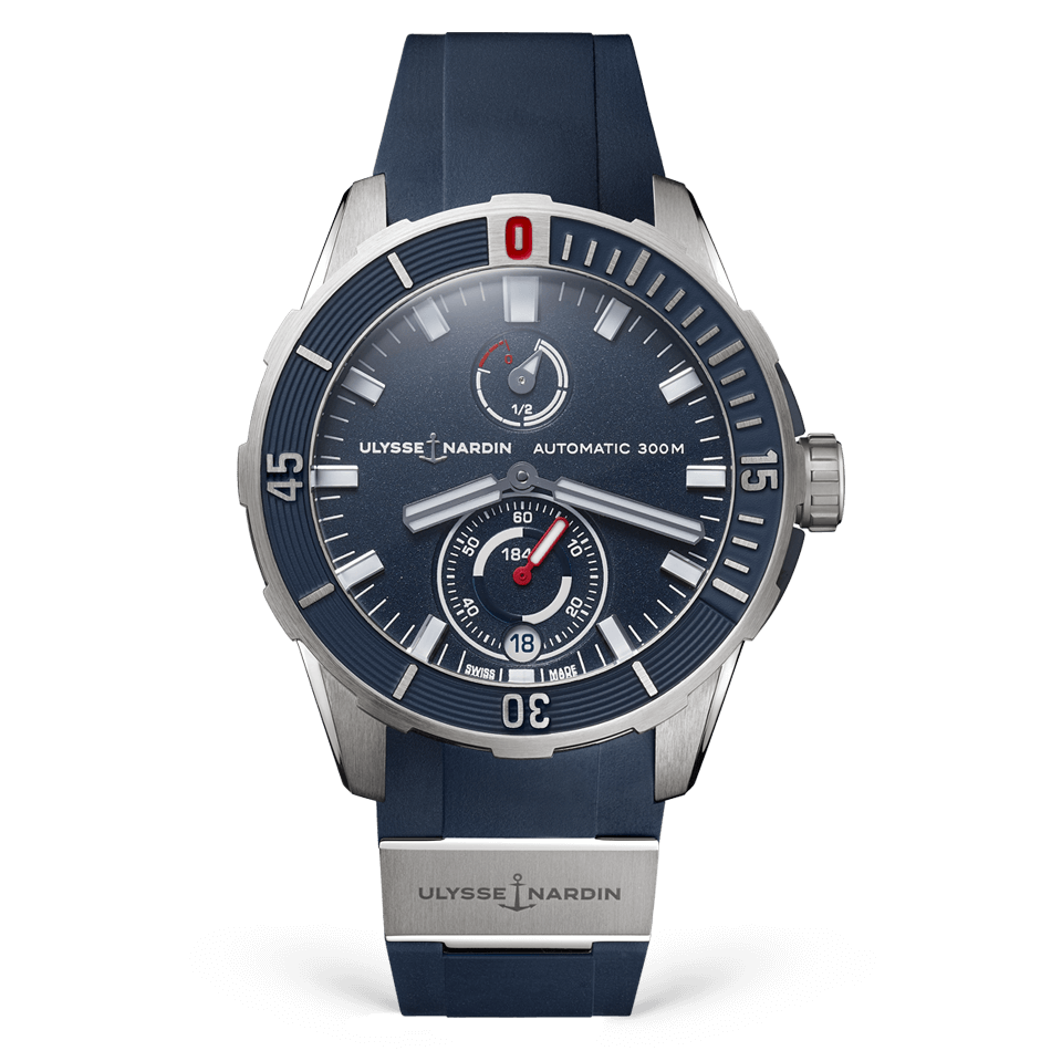 Ulysse Nardin Diver 44 mm Dark Blue Dial Titanium Rubber Strap 1183-170-3/93