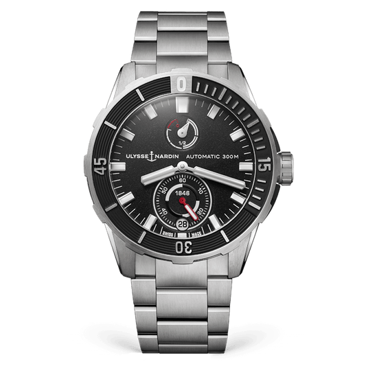 Ulysse Nardin Diver 44 mm Black Dial Titanium Bracelet 1183-170-7M/92