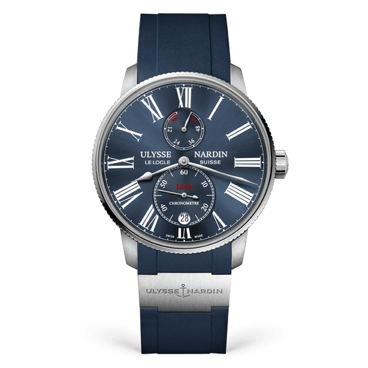 Ulysse Nardin Marine Torpilleur 42 mm Blue Dial Stainless Steel Rubber Strap 1183-310-3/43