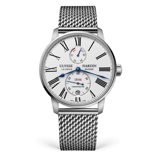 Ulysse Nardin Marine Torpilleur 42 mm Silver Dial Stainless Steel Bracelet 1183-310-7MIL/40