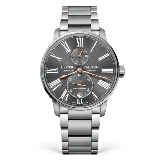 Ulysse Nardin Marine Torpilleur 42 mm Dark Grey Dial Stainless Steel Bracelet 1183-310-7M/42-BQ