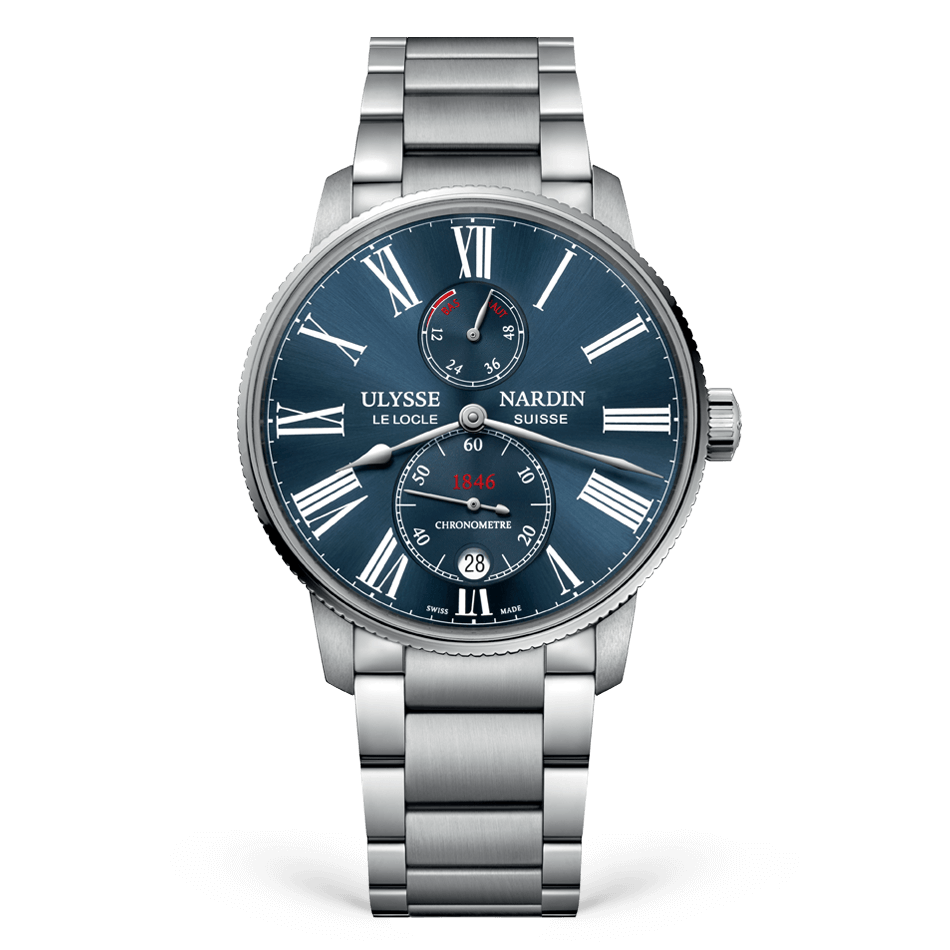 Ulysse Nardin Marine Torpilleur 42 mm Blue Dial Stainless Steel Bracelet 1183-310-7M/43