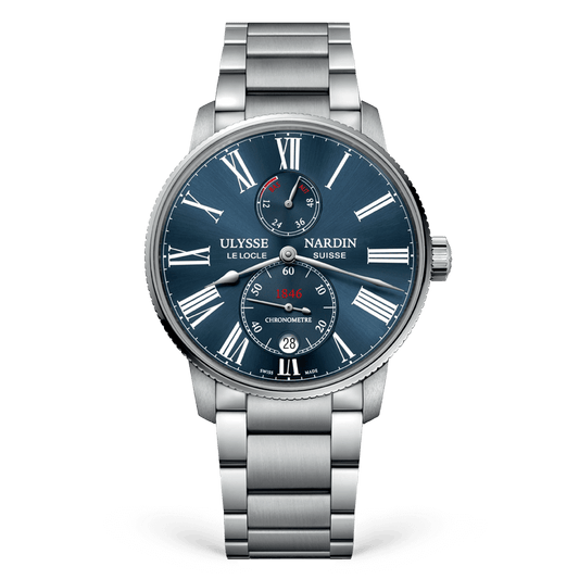 Ulysse Nardin Marine Torpilleur 42 mm Blue Dial Stainless Steel Bracelet 1183-310-7M/43