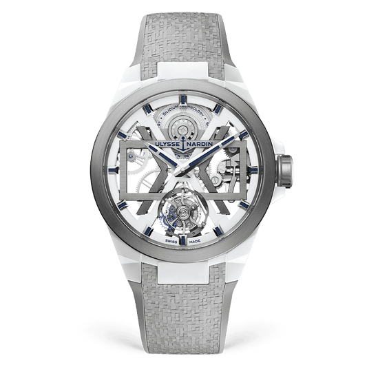 Ulysse Nardin Blast Tourbillon 45 mm Silver Dial Titanium / Ceramic Rubber Strap 1723-400-3B/00