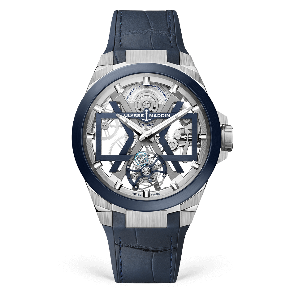 Ulysse Nardin Blast Tourbillon 45 mm Silver Dial Titanium Leather Strap 1723-400/03