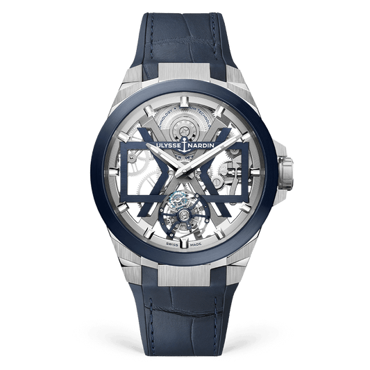 Ulysse Nardin Blast Tourbillon 45 mm Silver Dial Titanium Leather Strap 1723-400/03