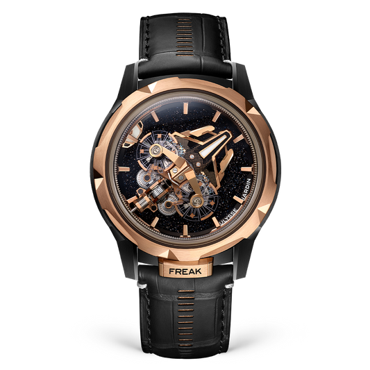 Ulysse Nardin Freak S 45 mm Black Dial Titanium Gold & Ceramic Leather Strap 2513-500LE-2A-BLACK-5N/1A