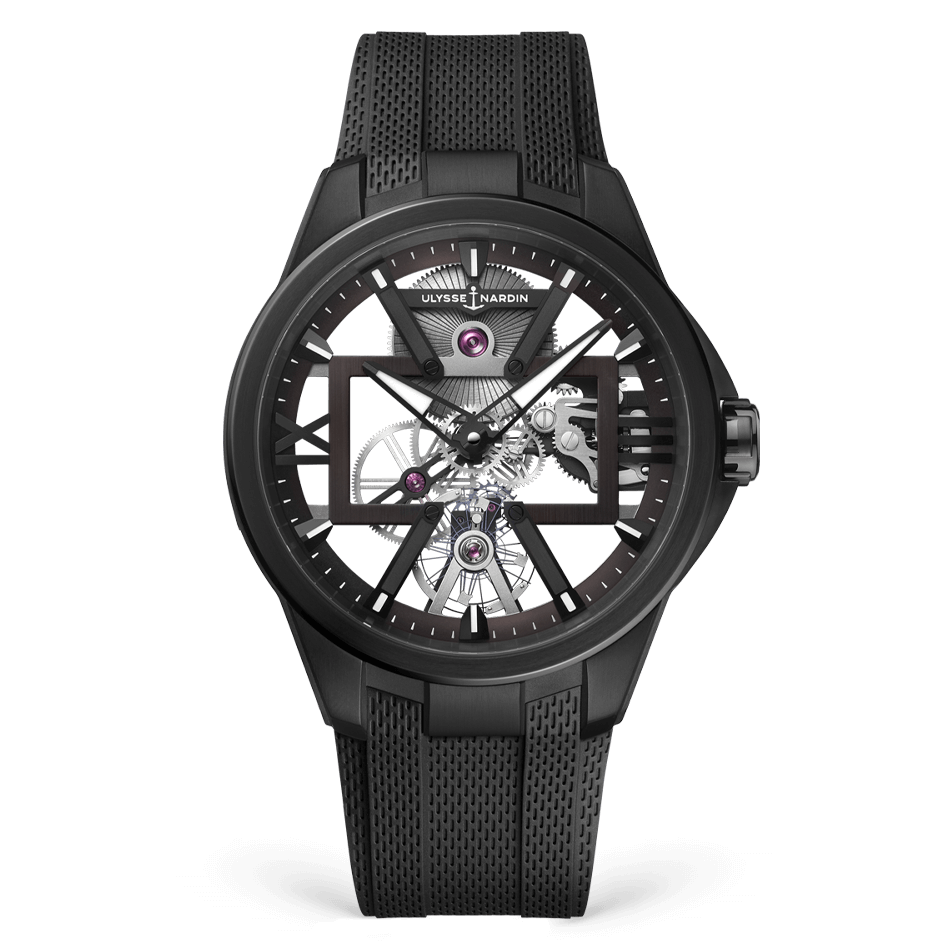 Ulysse Nardin Blast Skeleton X 42 mm White Dial Titanium Rubber Strap 3713-260-3/BLACK