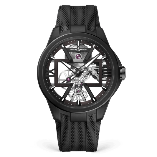 Ulysse Nardin Blast Skeleton X 42 mm White Dial Titanium Rubber Strap 3713-260-3/BLACK