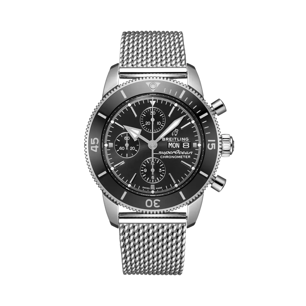 Breitling Superocean Heritage Chronograph 44 mm Black Dial Stainless Steel Bracelet A13313121B1A1