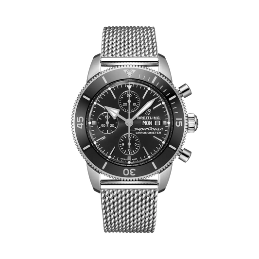 Breitling Superocean Heritage Chronograph 44 mm Black Dial Stainless Steel Bracelet A13313121B1A1