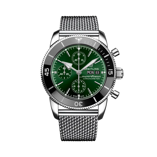 Breitling Superocean Heritage Chronograph 44 mm Green Dial Stainless Steel Bracelet A13313121L1A1