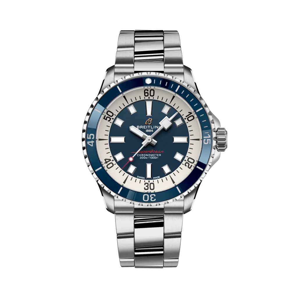 Breitling Superocean Automatic  42 mm Blue Dial Stainless Steel Bracelet A17375E71C1A1