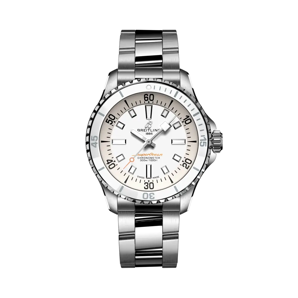 Breitling Superocean Automatic 36 mm  White Dial Stainless Steel Bracelet A17377211A1A1