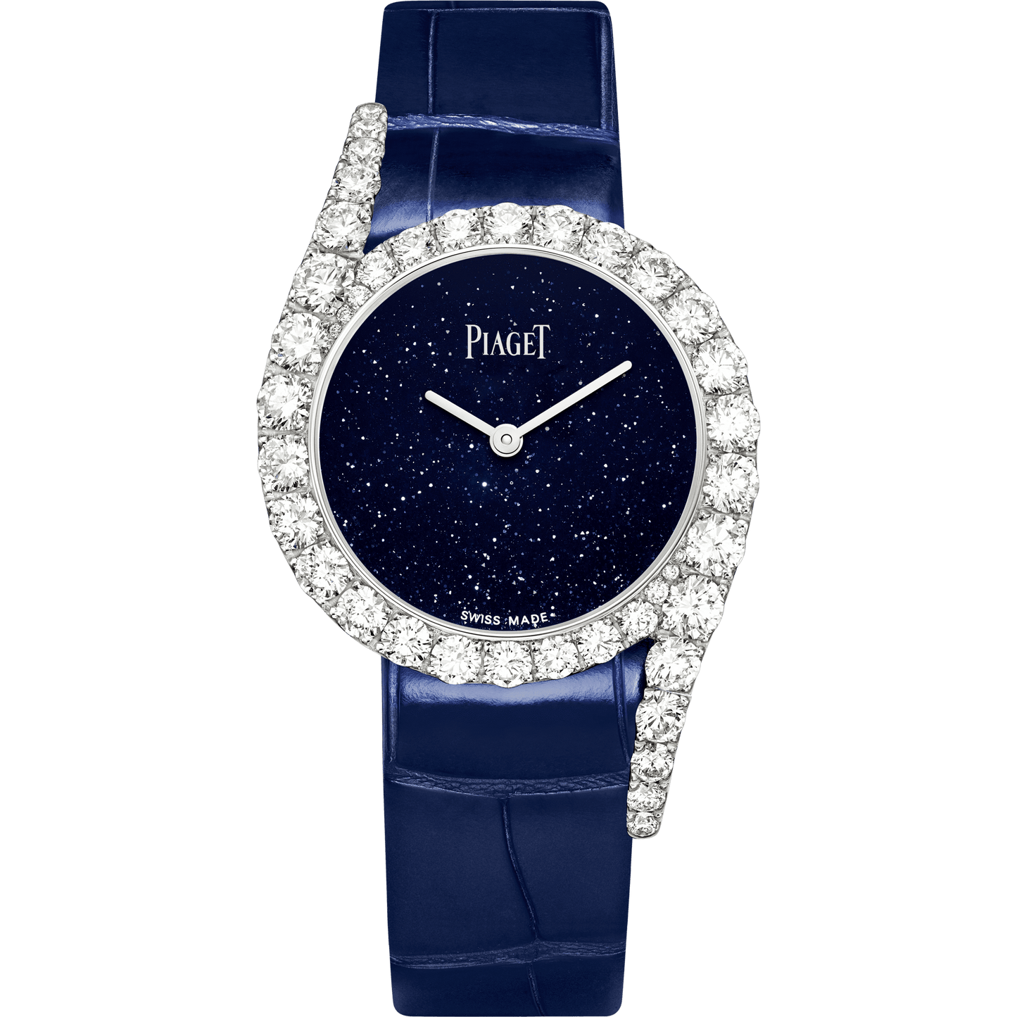 Piaget Limelight Gala Precious watch 32 mm Blue Dial with Diamonds 18K White Gold Alligator Strap G0A45180