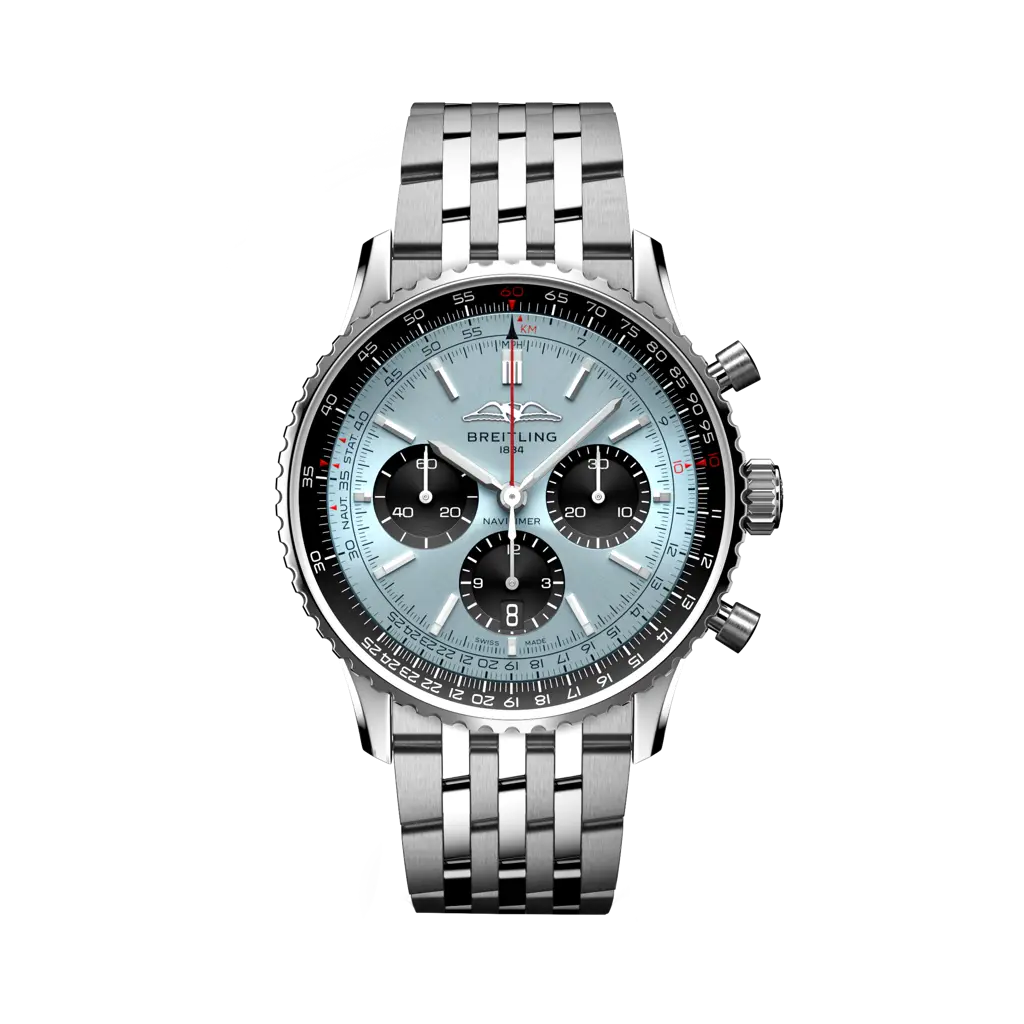 Breitling Navitimer B01 Chronograph 43 mm Black And Ocean Dial Stainless Steel Bracelet AB0138241C1A1