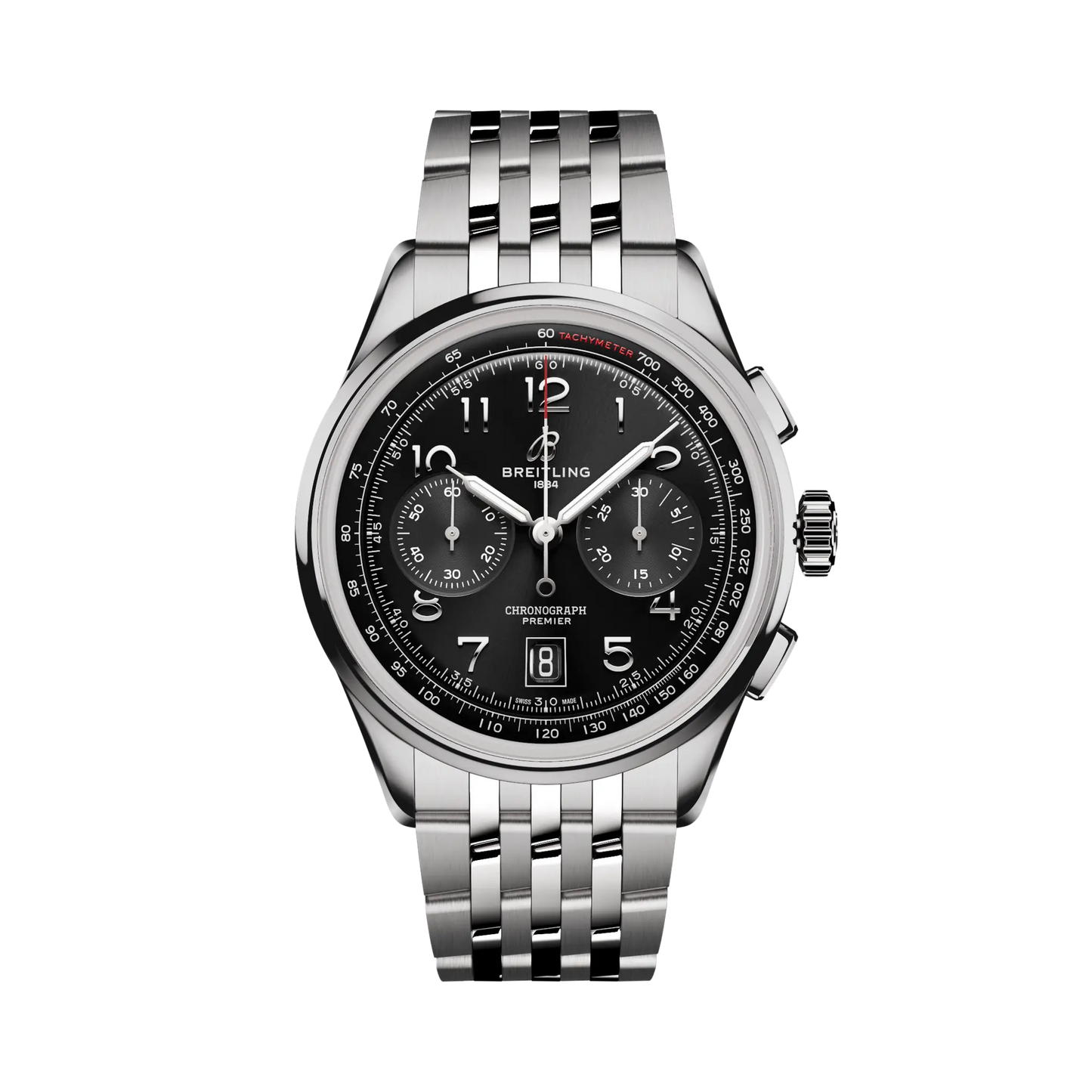 Breitling Premier B01 Chronograph 42 mm Black Dial Stainless Steel Metal Bracelet AB0145221B1A1