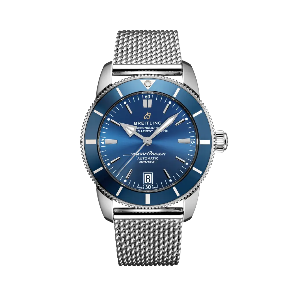 Breitling Superocean Heritage B20 Automatic 42 mm Blue Dial Stainless Steel Bracelet AB2010161C1A1