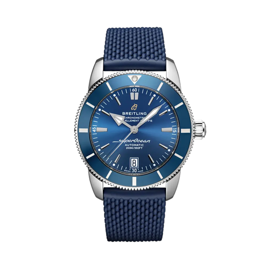 Breitling Superocean Heritage B20 Automatic 42 mm Blue Dial Stainless Steel Rubber Blue Strap AB2010161C1S1